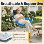 VIVOHOME Reclining Hammock Camping Chair, Portable Rocker Chair for Outdoor | Foldable, Supports 400 lbs, 600D Breathable Mesh, Cup Holder