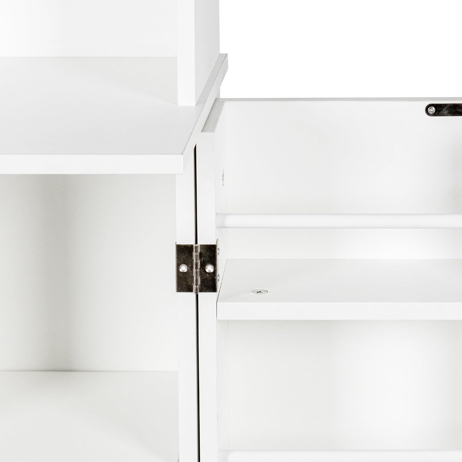 71'' Pantry Cabinet, Tall Storage Cabinet with Microwave Stand, Freestanding Kitchen Hutch with Doors and Adjustable Shelves, Mordern Food Pantry for Kitchen