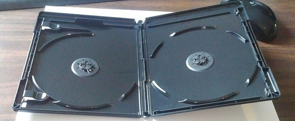 Viva Elite New 2 Premium VIVA ELITE Double Discs 4K UltraHD Black Dual Blu-ray Replace Case Holder