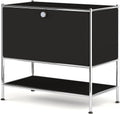 Metal Nightstand, Mid-Century Modern Bookshelf, Flap Door 27.5 | Sleek Modern Design,Space-Saving, Cube Storage Organizer, Bedside Table, Entryway Console for Home, Office, or Foyer