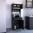 Tuhome Santoro 60 Pantry Cabinet with Double Doors, Adjustable Shelves, Versatile Storage for Kitchen, Dining, and Utility Rooms