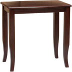 Nesting Side Tables 3 Pieces Solid Mahogany Wood | Space Saving Set, Easy Clean Surface, No Assembly Needed, for Living Room or Bedroom