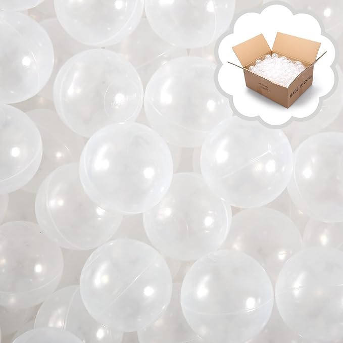 TRENDPLAY Plastic Balls for Ball Pits - Hollow Balls- Safe and Exciting Playtime - Perfect for Baby Pools, Birthday Party Decoration