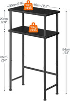 HOOBRO Narrow Console Table for Small Space, 15.7" Entryway Table with Storage, 2 Tier Sofa Table with 2 Shelves, Skinny Console Table for Entryway, Hallway, Living Room, Foyer, Black BB40XG01