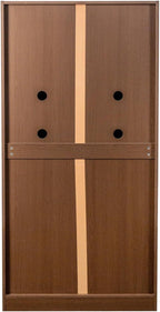 KEIKI 63" Tall Kitchen Pantry Storage Cabinet with Door-Side Rack & Shelves, Freestanding Wood Hutch Food Pantries Cupboard for Coffee Bar, Dining Room
