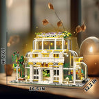2231 Pcs - Friends Botanical Garden Building Set with LED Light Block for Adults Women Men, MOC Flowers Garden Greenhouse Model Kits, Compatible with Lego Ideas, Easter Gift for Her Him