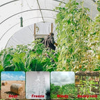 6 Mil Clear Greenhouse Plastic Sheeting,Transparent Plastic Film for Greenhouse, Resistant Polyethylene Film for Farm,Garden (9.8ftx24.6ft)…