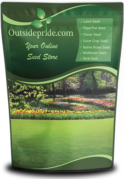 Outsidepride Creeping Red Fescue Grass Seed - 50 Lbs. Cool Season, Soft Textured, Self-Repairing Fine Fescue Grass Seeds for Lawn w/OptiGrowth Coating, Ideal for Dryland Cover Crop & Landscaping