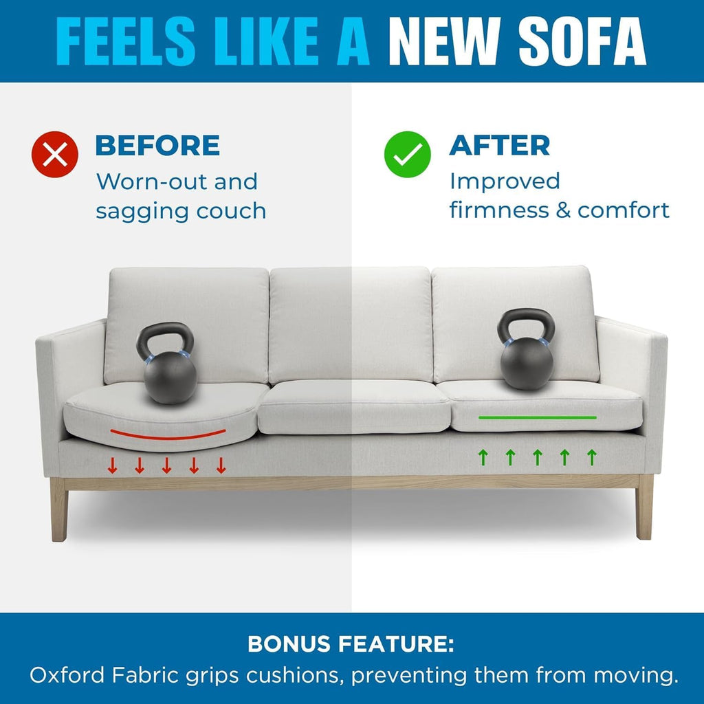 Meliusly Couch Cushion Support Board for Sagging Sofa Cushions (24x72) | Deep Seat Support Under Cushions - Heavy Duty Wood Board for Loveseat & Sectional, for Sagging Couch and Sofa Seats