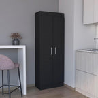 Pantry Cabinet Clinton, Kitchen Storage, Black
