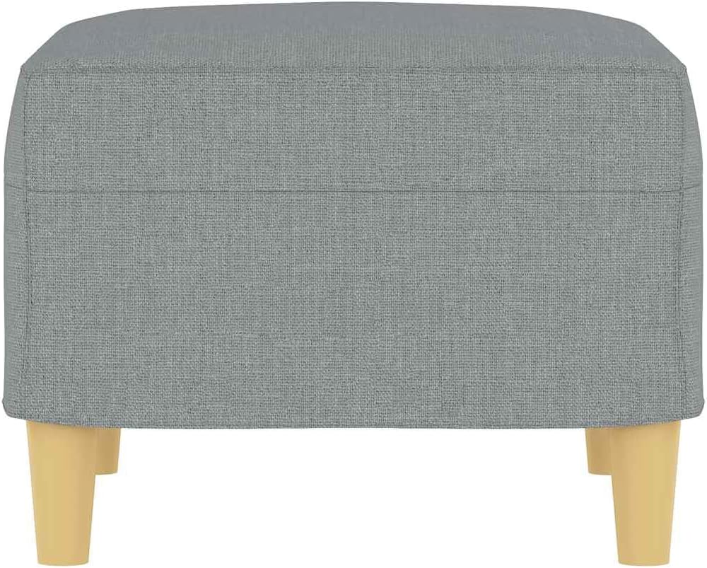 Cozy Fabric Footstool, 23.6x19.7x16.1 Inches, Durable and Breathable Fabric, Sturdy Plywood Frame, Stable Footrest for Sofa or Recliner, Compact Design for Living Room