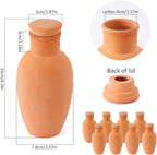 Ollas 8pcs 3.1 * 6inch Terracotta Plant Watering Globes Self Watering Planter Insert Olla Terra Cotta Clay Irrigation Globes