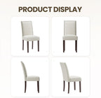 MALOL Velvet Dining Chairs Set of 2, Upholstered Kitchen Chairs with Thick Cushion & Solid Wood Legs, Adjustable Foot Pads, Elegant Chairs for Dining Room/Kitchen/Living Room
