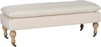 Safavieh Hudson Collection Hampton Pillowtop Bench, Creme