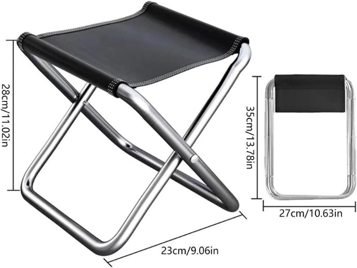 Folding Stool Small Aluminum Alloy Collapsible Fishing | Folding Stool Small Aluminum Alloy Collapsible Fishing Outdoor Chair(L)