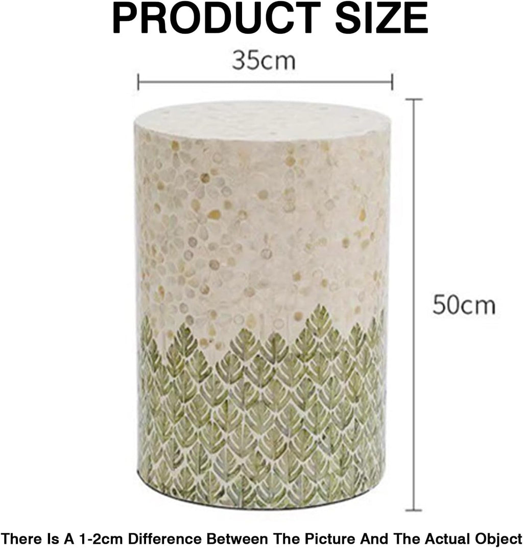 Bedside Side Table, Seashell-Style Side Table, Balcony, Living Room Sofa Corner Table Stool
