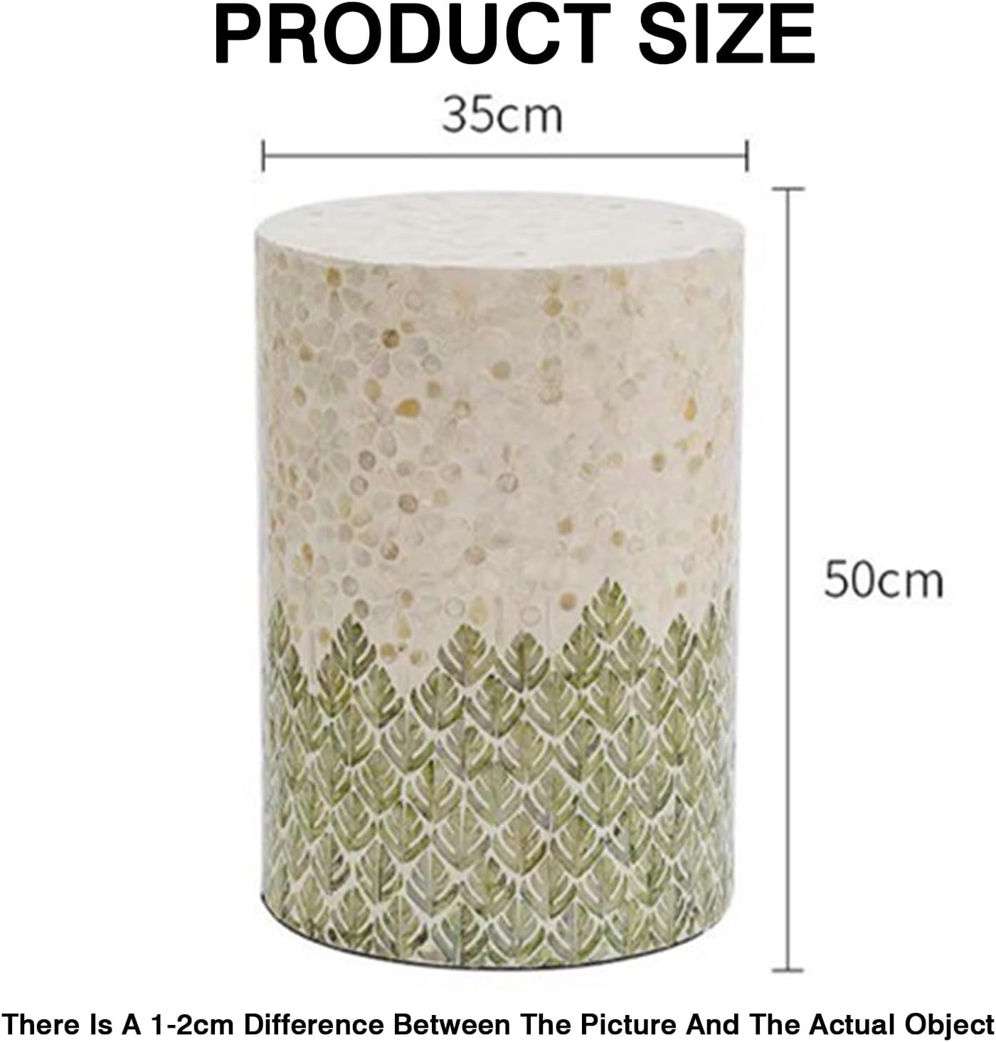 Bedside Side Table, Seashell-Style Side Table, Balcony, Living Room Sofa Corner Table Stool