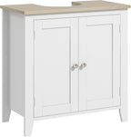 Under-Sink Bathroom Storage Cabinet with Adjustable Shelves