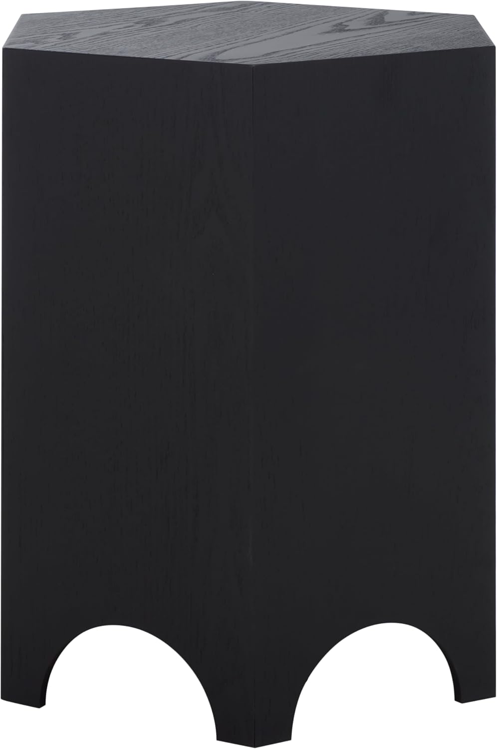 SAFAVIEH Home Collection - Barahan Hexagon End Table, Black Accent Side Table, Fully Assembled (ACC2309A)