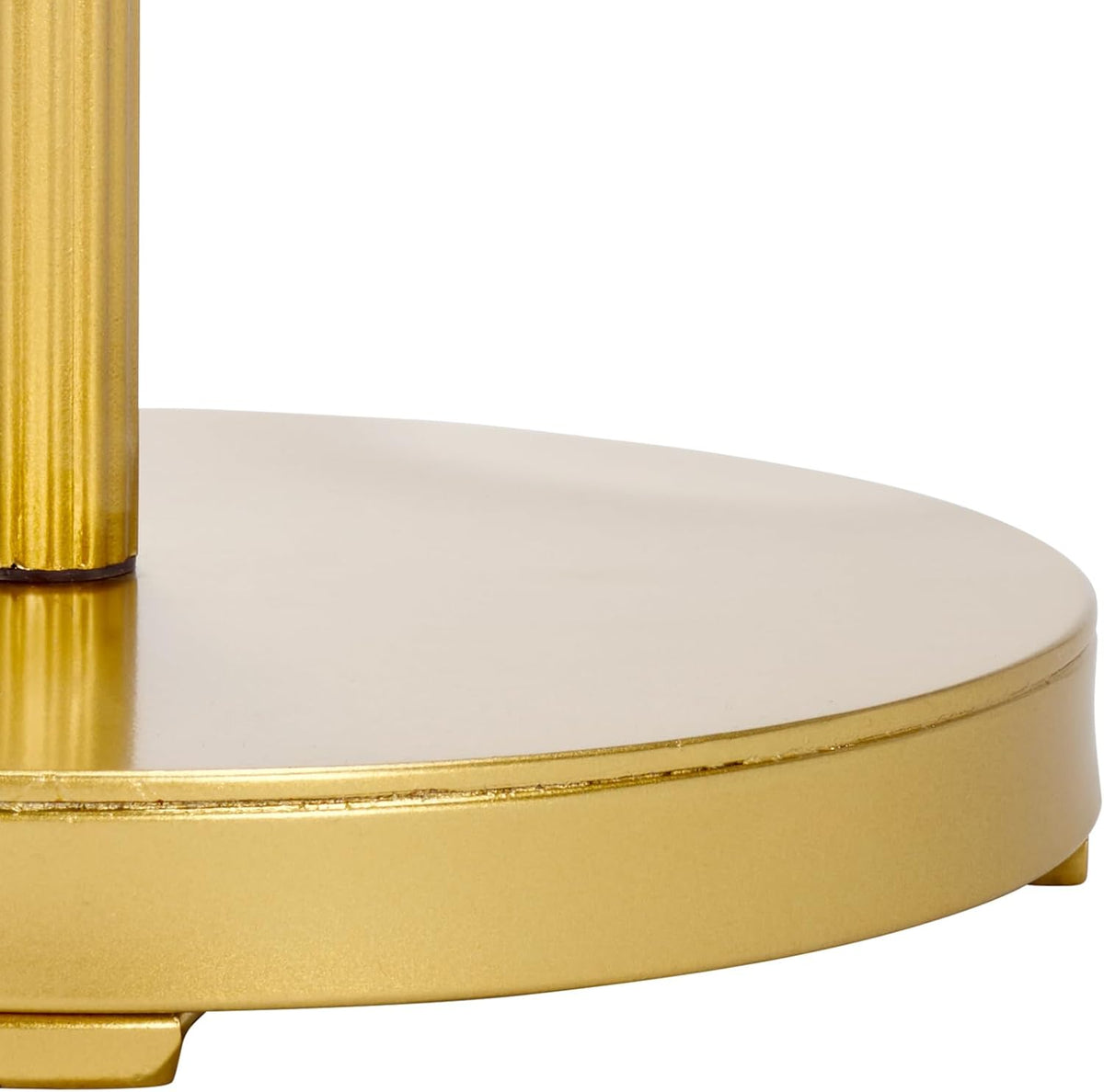 SAFAVIEH Home Collection - Paku Side Table, Gold Round Pedestal Accent Table with Mirrored Top (ACC2323A)