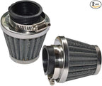 Baitaihem Pack of 2 Motorcycle POD Air Filter Dirt Pocket Bike ATV Pit Bike 35 38 39 40 42 46 48 50 52 54mm (38mm/39mm/40mm)