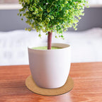10Pcs Cork Plant Mat Round Cork Plant Coasters 4/6/8 Inch DIY Corks Pad Plants Plate Pad for Gardening, Indoor and Outdoor Pots, DIY Craft Project