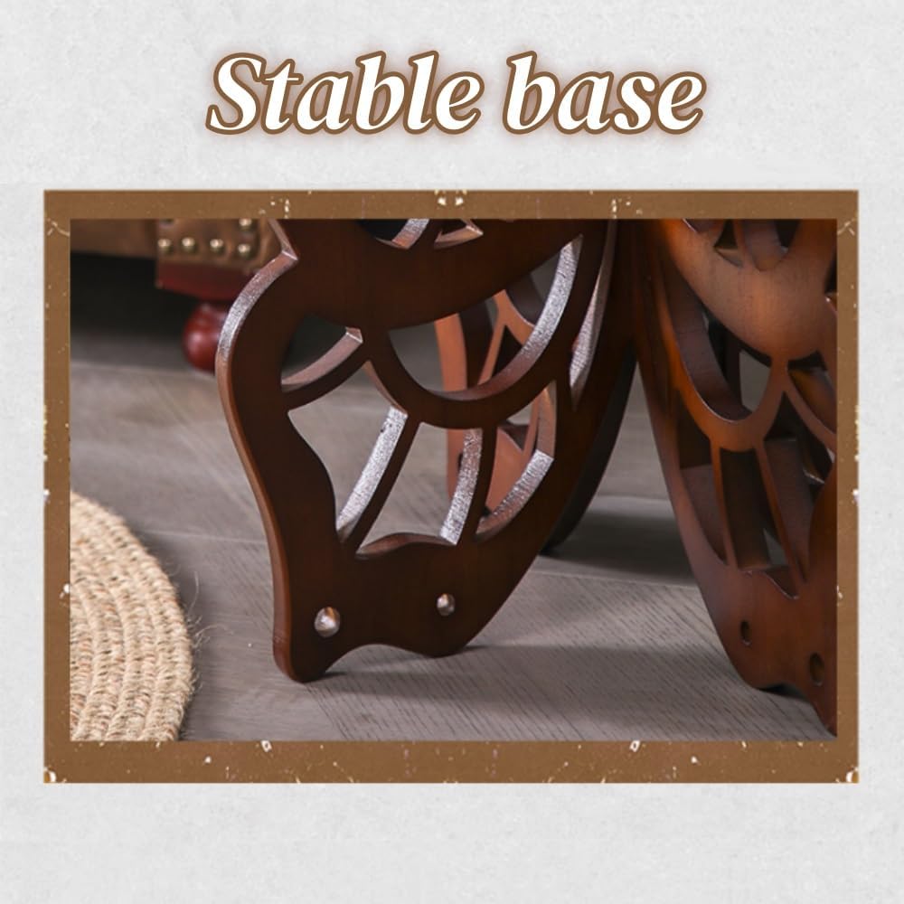 Butterfly Side Table, Tempered Glass Coffee Table with Solid Wood Base, Small Decorative End Table for Living Room, Balcony, and Bedroom(Clear)