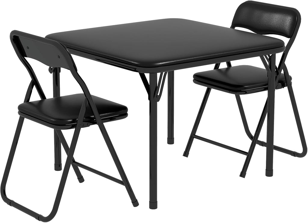 Children's Table with 2 Chairs, Children's Play Table Indoor | Folding Table & 2 Chairs - Portable, Easy Care, Space Saving - For Boys & Girls (2-6 Years), Indoor & Outdoor