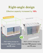 OlarHike 76QT Storage Bins with Lids for Home, Office, Closet, Dorm, 3 Pack