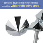 OFFO 3 PCS Bird Scare Reflective Device, Bird Reflector Keep Pigeon Woodpeckers and Sparrows Away for Outdoor Use Boats Roofs Gardens