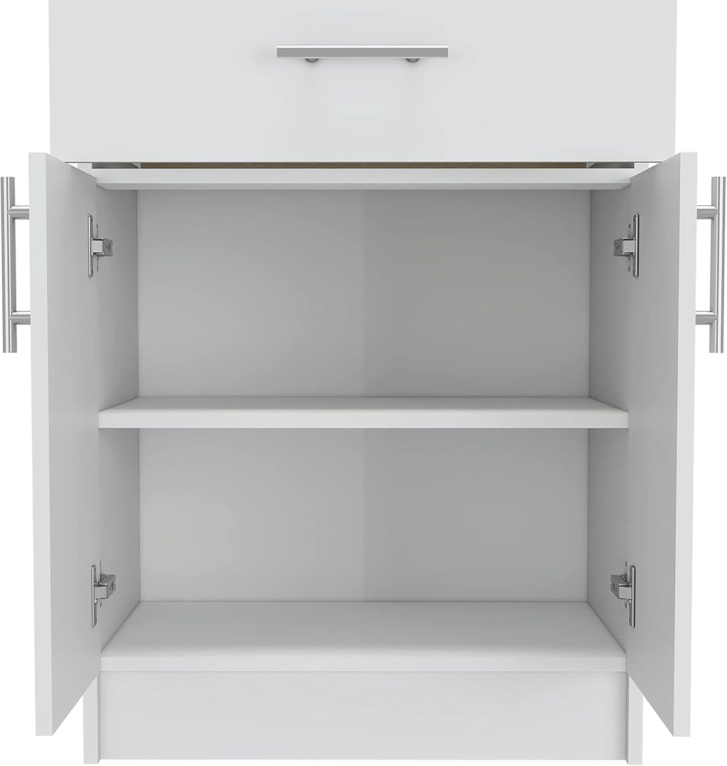 Pantry Cabinet,One Drawer,One Double Door Cabinet with Two Shelves,for Kitchen,Dining Room