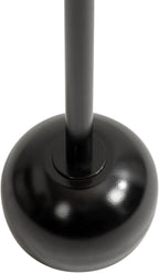 Kate and Laurel Frisk Modern Round Metal Drink Table, 8 x 8 x 23, Black, Metal Martini Table with Pedestal Design for Use as Small Indoor Plant Stand or Living Room Accent
