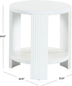 SAFAVIEH Couture Collection Liabella White Round Accent Table