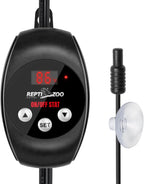 REPTI ZOO Reptile Thermostat Wide Range Temperature Controller Reptile Heat Pad Digital Thermostat Waterproof Seedling Heat Mat Thermostat for Turtles, Lizards, Frogs, Hermit Crabs, Snakes, Plants
