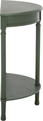 SAFAVIEH Furniture - Tinsley Half-Round Console Table - Dusty Green - Solid Wood - Farmhouse Demilune Design - Ideal for Entryway, Hallway, Living Room, 28" W x 11.75" D x 28" H (CNS5723G)