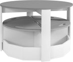 5-Piece Kids Table and Chair Set with Storage for Art and Play | Gray Activity Furniture for Drawing, Crafts, Classrooms, Nurseries, and Playrooms