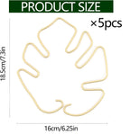 Monstera Stem Support - 5-Piece Durable Plant Support System for Monstera & Turtle Shell Plants -Premium -Quality Leaf Clamps -Easy-to-Use Indoor Garden Stabilizers for Healthy Growth