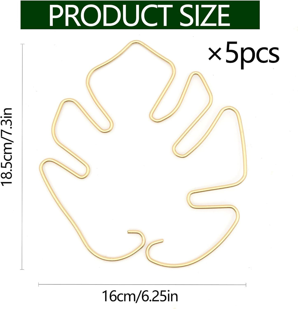 Monstera Stem Support - 5-Piece Durable Plant Support System for Monstera & Turtle Shell Plants -Premium -Quality Leaf Clamps -Easy-to-Use Indoor Garden Stabilizers for Healthy Growth