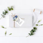 Andaz Press 100-Pack Thank You For Celebrating With Us Favor Tags Icy Blue Roses Cardstock Gift Tags with Bakers Twine for Wedding Baby Shower Bridal Shower Birthday Party Favors 2 x 3.75-Inches