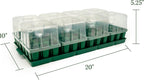 Vego garden Seedling Suite Products, 8 Pack Standard Seedling Trays with Seedling Tray Lids and 10" x 20" Bottom Watering Trays