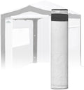 EAGLE PEAK Replacement Cover for 8x6 Pop up Greenhouse with Polyester Reinforced Corners, Front and Rear Roll-Up Zipper Entry Doors and 2 Roll-Up Side Windows (Frame Not Included), Gray/White