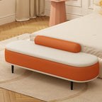 Modern Bedroom Bedside Bench Shoe Entrance Long Entry Cloakroom Sofa Entryway(Coffee,Medium)