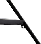 Kate and Laurel Melora Modern Glam Corner Shelf; 24 x 17 x 38; Black; Contemporary Floating Corner Shelving with Four Shelves for Living Room Decor and Storage