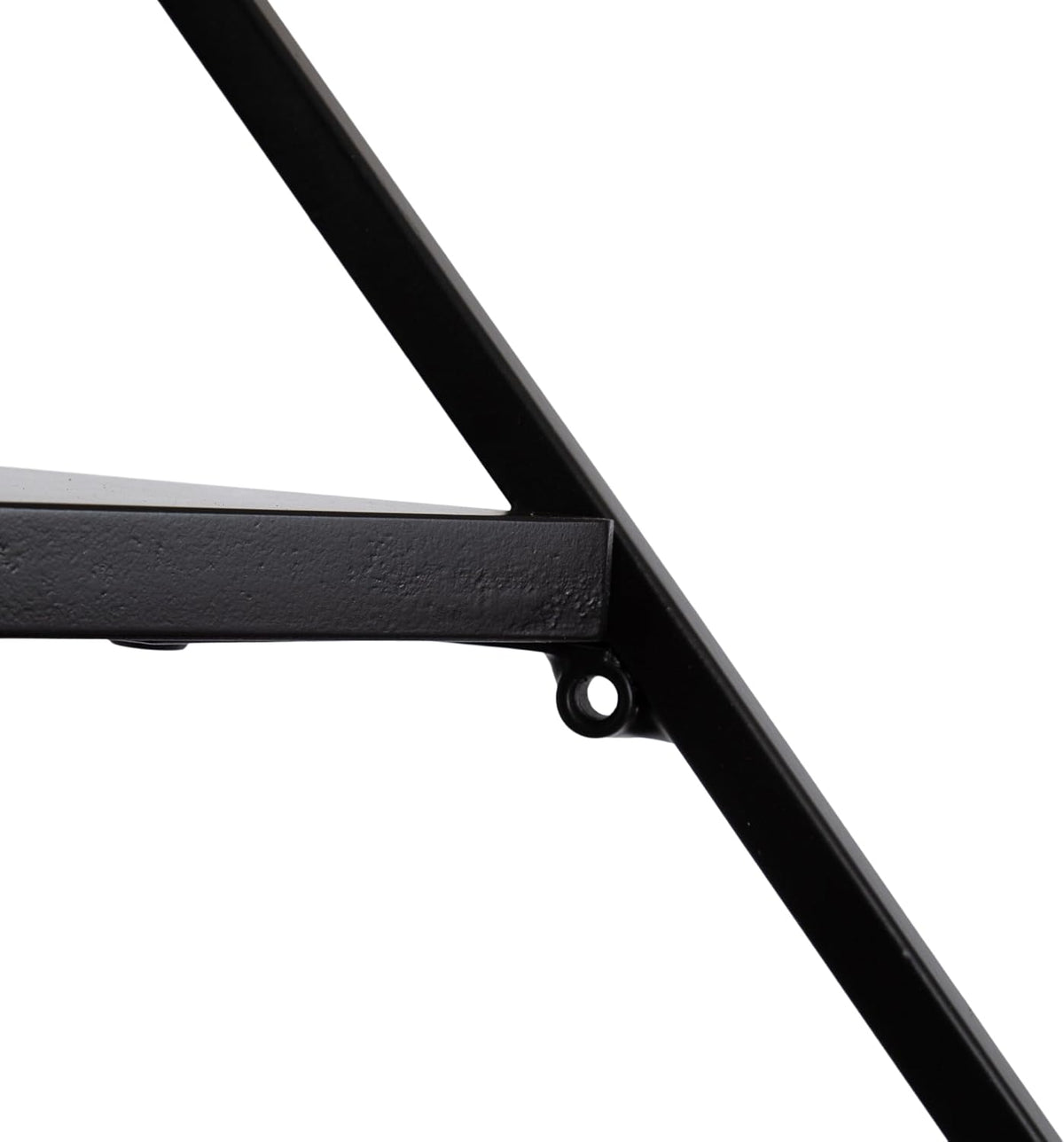 Kate and Laurel Melora Modern Glam Corner Shelf; 24 x 17 x 38; Black; Contemporary Floating Corner Shelving with Four Shelves for Living Room Decor and Storage