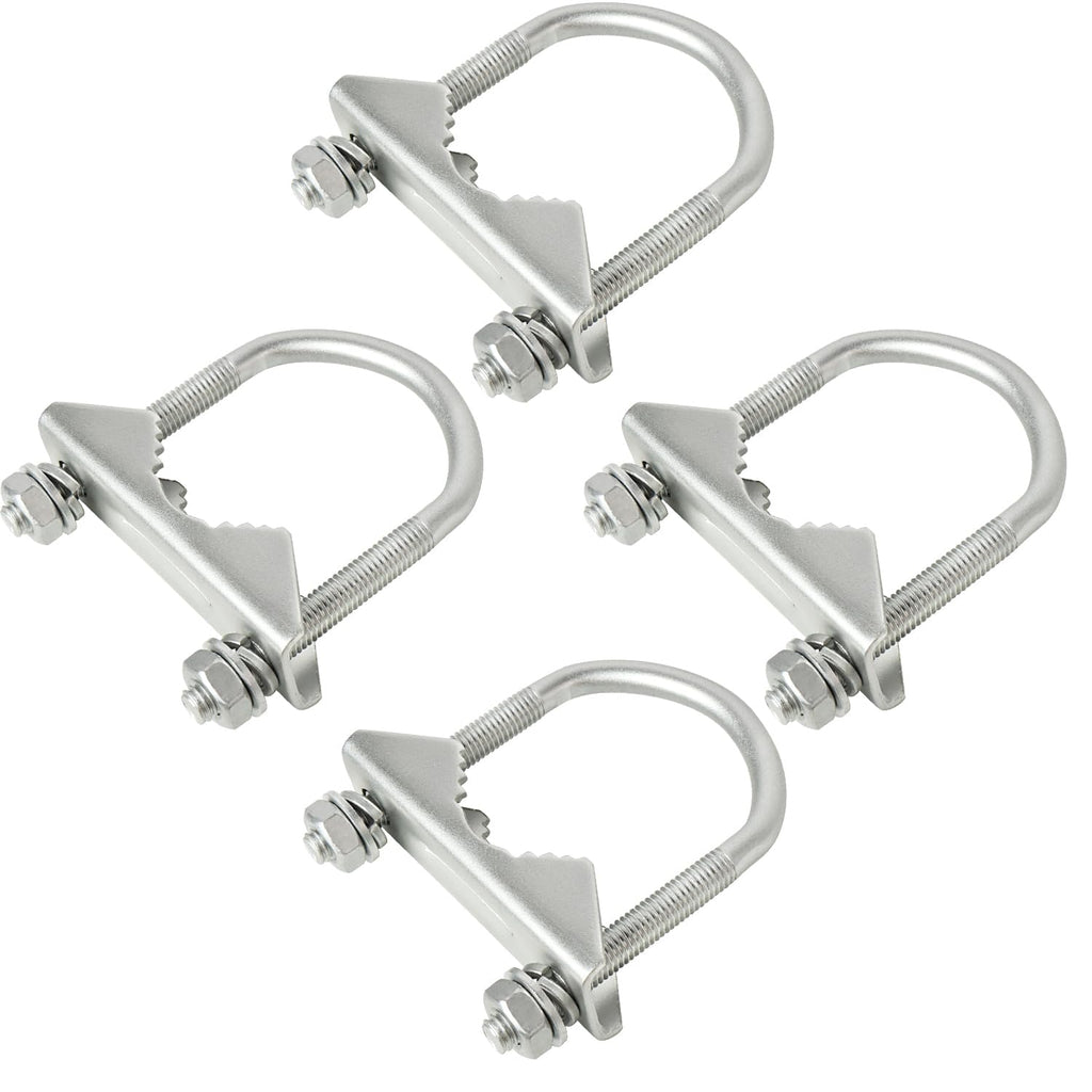 XRDS -RF Mount Clamp U-Bolt 4 PCS, Antenna Mast Clamp V Jaw Block with U Bolts for Outside Home Antenna