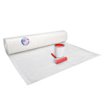 Plastic Sheeting 6 mil, 10' x 100' (1000 sq. ft.) - LDPE Film Roll - Strong Semi-Clear Plastic Rolls Heavy Duty Outdoor - Thick Painting Plastic Covering for Construction by IDL Packaging