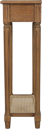 East at Main Lenora Console Table – 23.75” Narrow Entryway Table with Storage & Cane Shelf – Solid Wood Accent Table for Hallways, Foyers, and Small Spaces – French Country & Traditional Style