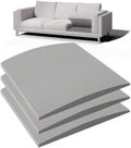 Couch Cushion Support for Sagging Seat, 24"x24"x2.4" 40D High Density Curved Foam Sofa Cushion Support, Under-Cushion Sag Repair,Grey Set of 3