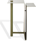 SAFAVIEH Couture Collection - Aldwyn Olive Green Metal Accent Table, Modern Fully Assembled Side Table (SFV6803B)