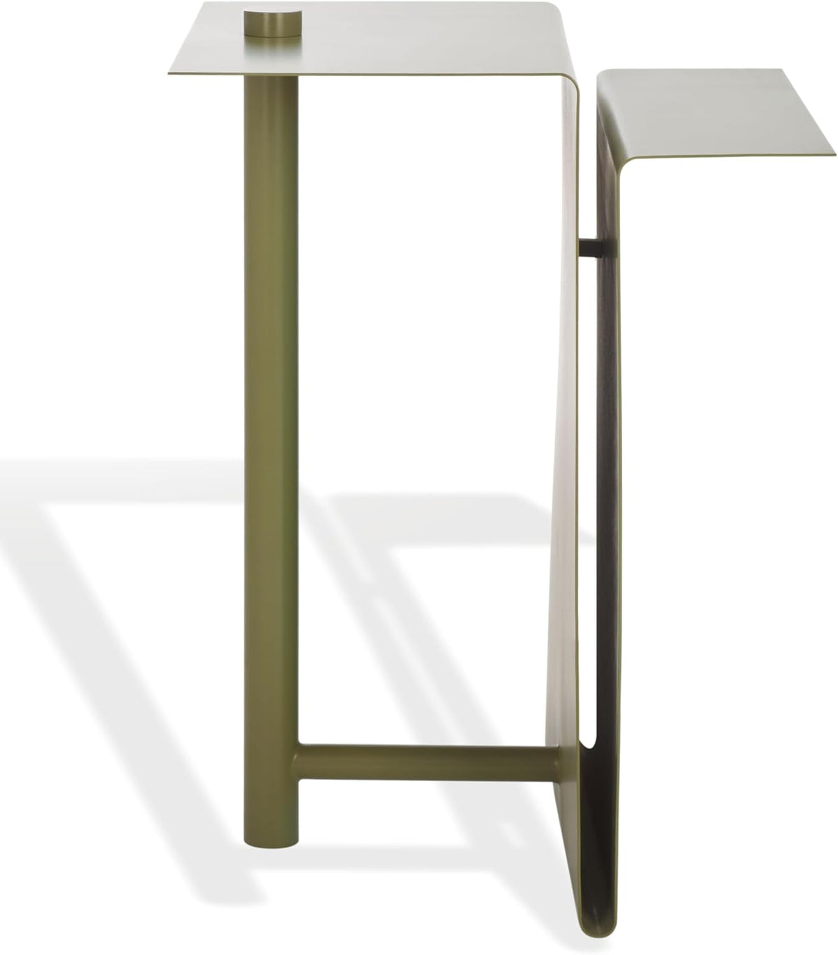 SAFAVIEH Couture Collection - Aldwyn Olive Green Metal Accent Table, Modern Fully Assembled Side Table (SFV6803B)